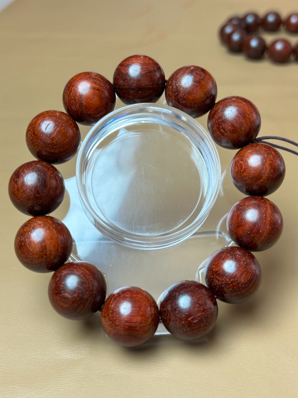 印度小叶紫檀.檀香紫檀2.0cm12颗