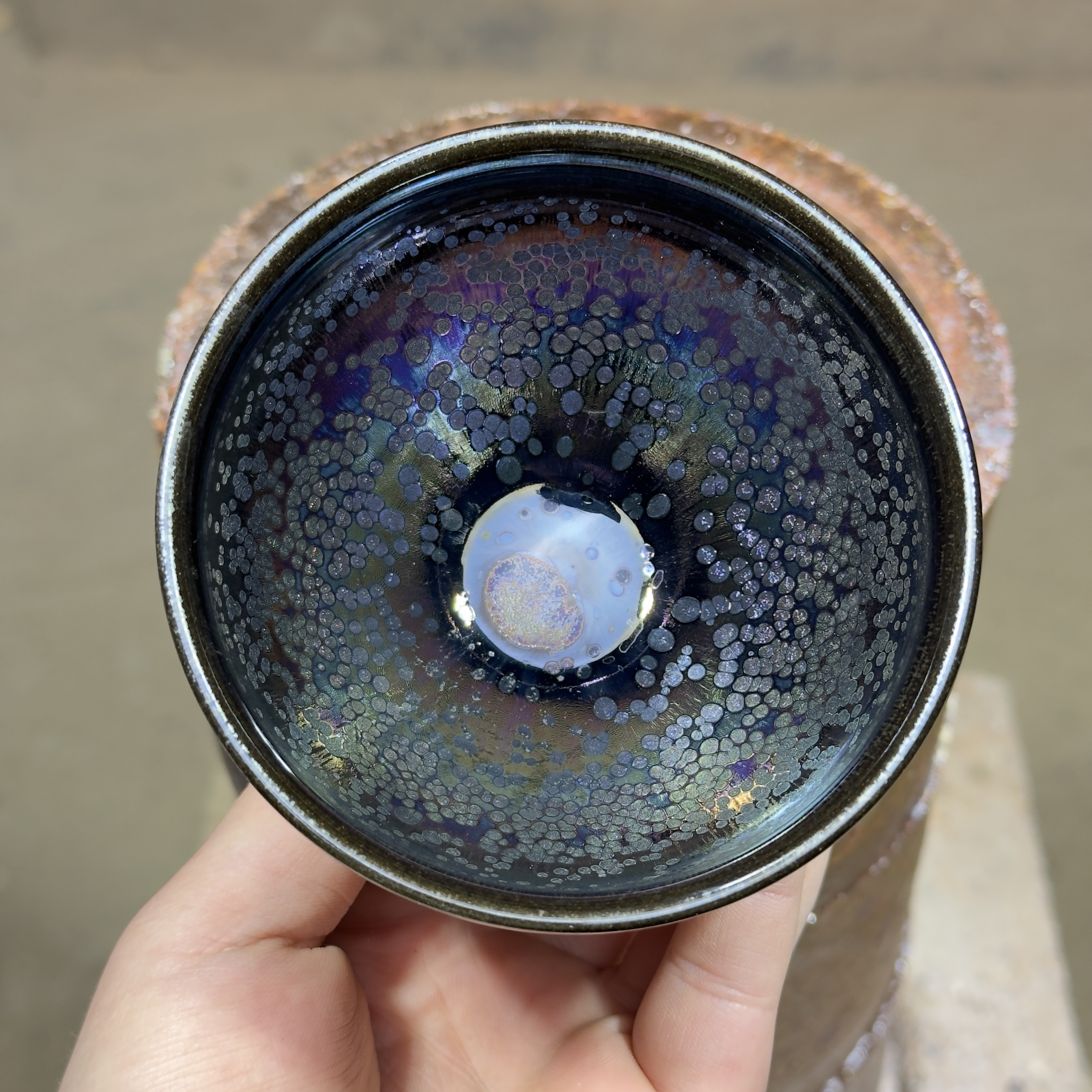 建窑--建盏 万象 茶盏主人杯  电烧