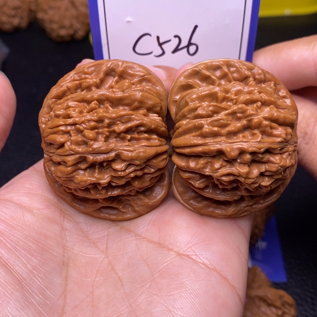 把件文玩核桃45四座楼c526