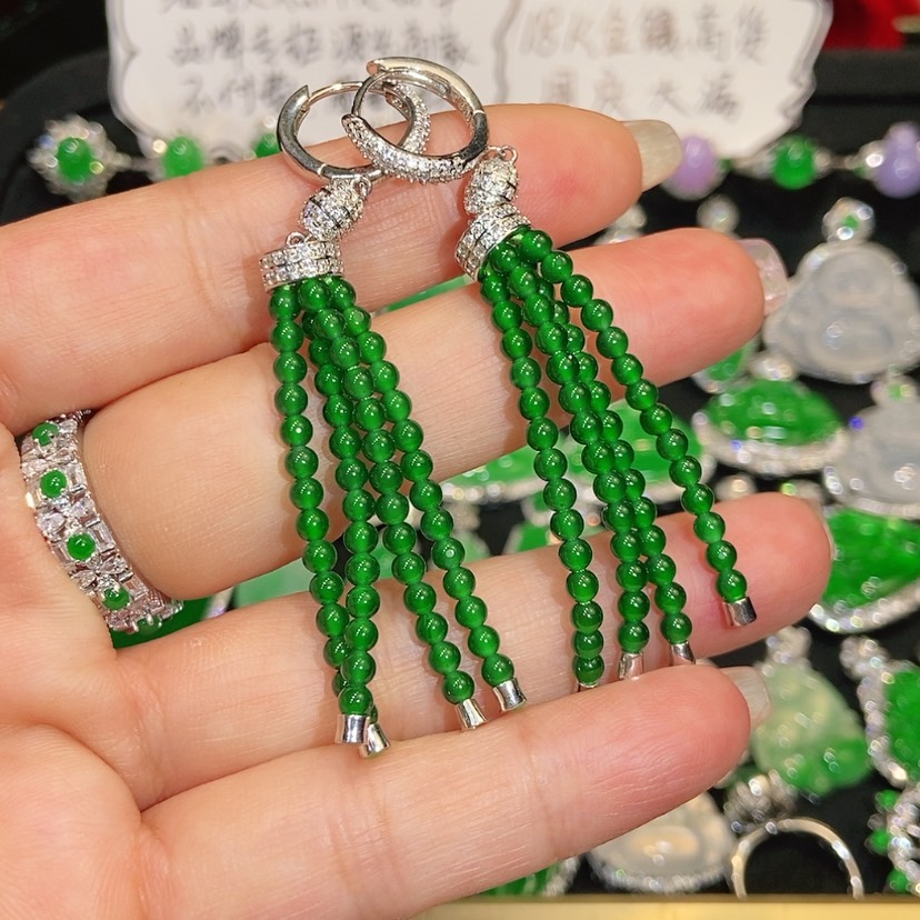 【闪购商品】未镶嵌翡翠耳饰天然翡翠