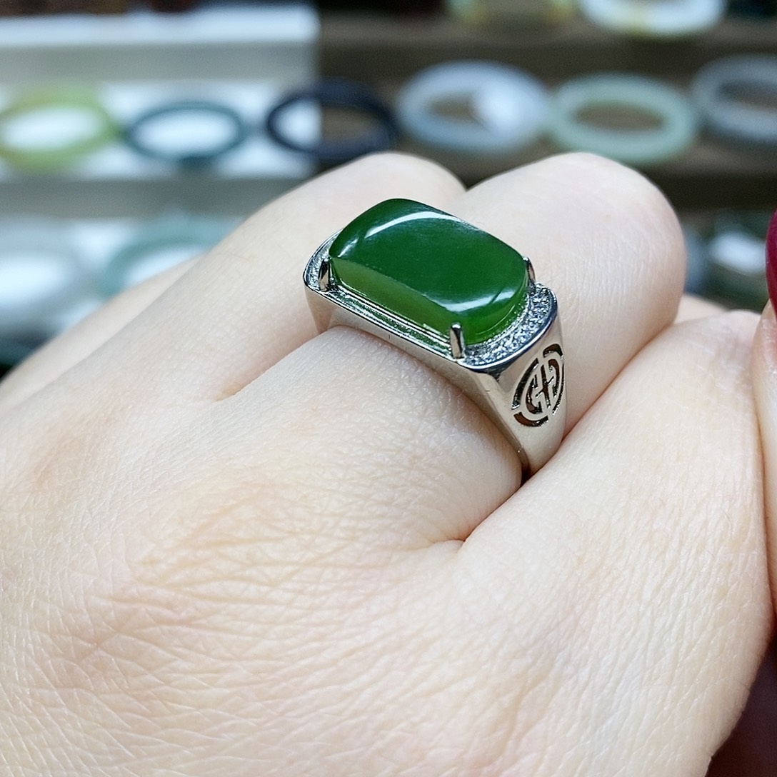 【闪购商品】和田玉戒指未镶嵌和田玉男士