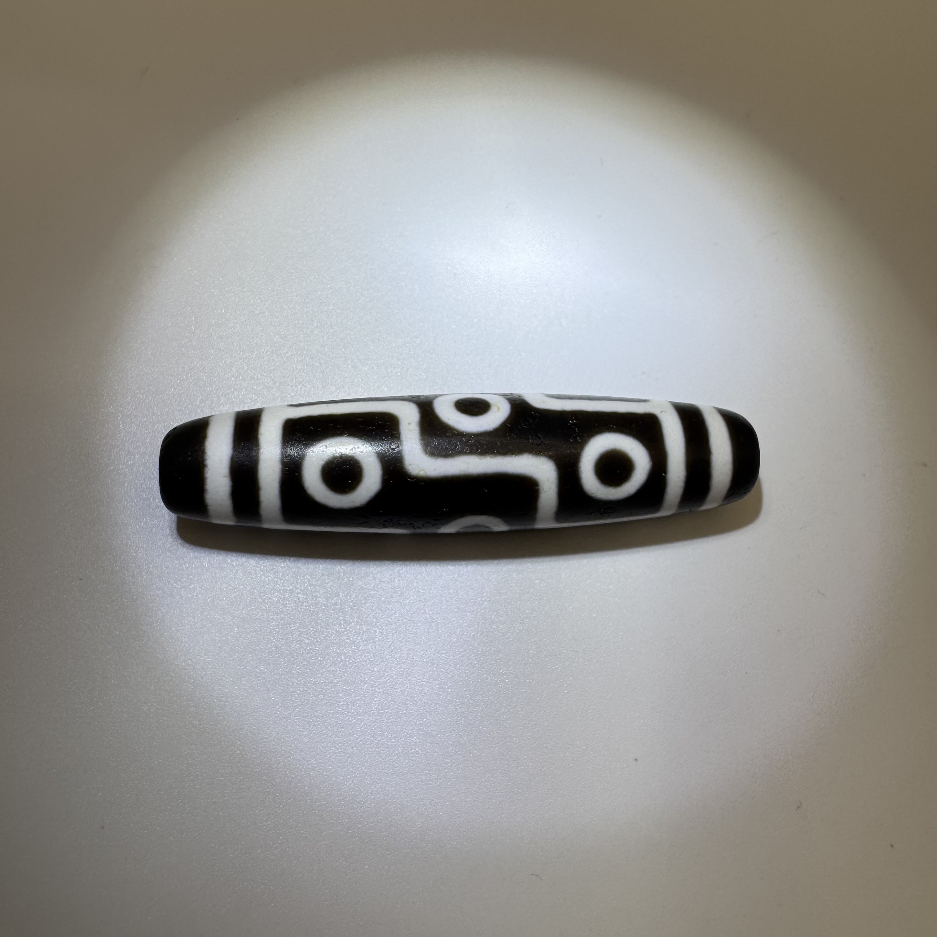 建成折线九眼玛瑙珠对孔56mm珠径13.1mm