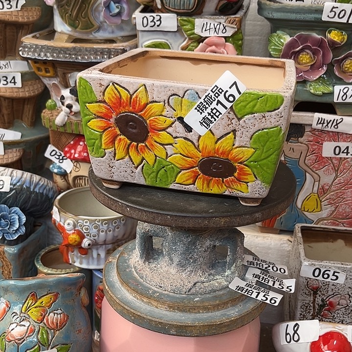 周***维粗陶材质多肉花盆167