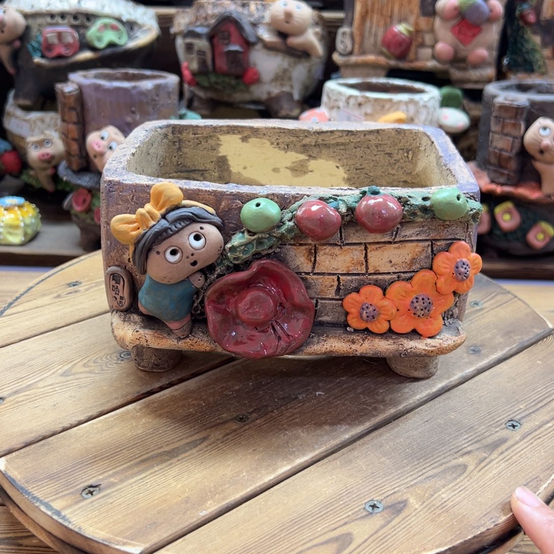 嘻哈多肉花盆百搭