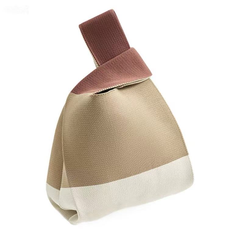 随身针织手工小拎包