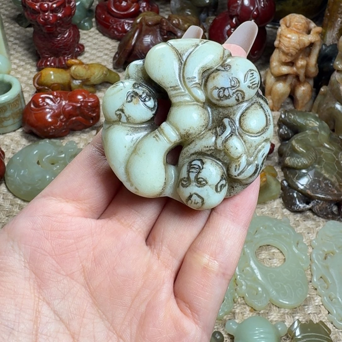 白玉菩提吊坠挂件