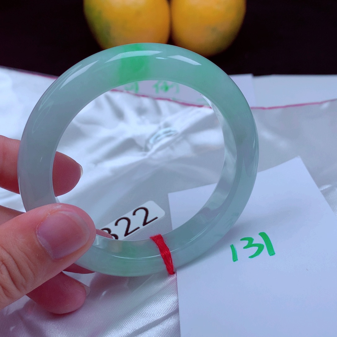 未镶嵌手镯翡翠缅甸天然A货翡翠手镯55.2