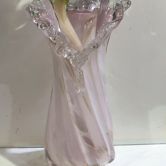 琉璃花瓶高40厘米口径11厘米