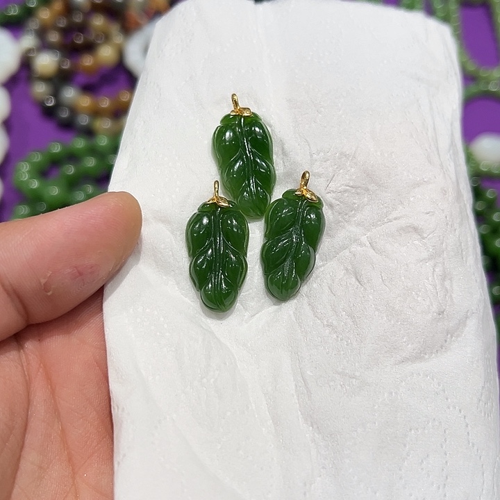 和田玉18K金镶嵌颈饰多样性发货