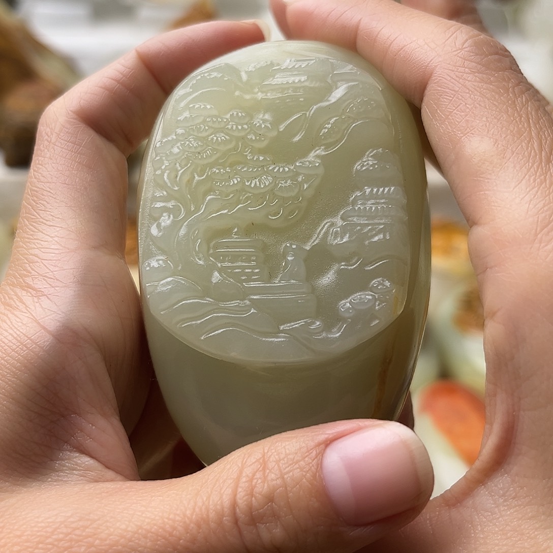 石材古青石不退换山水微瑕