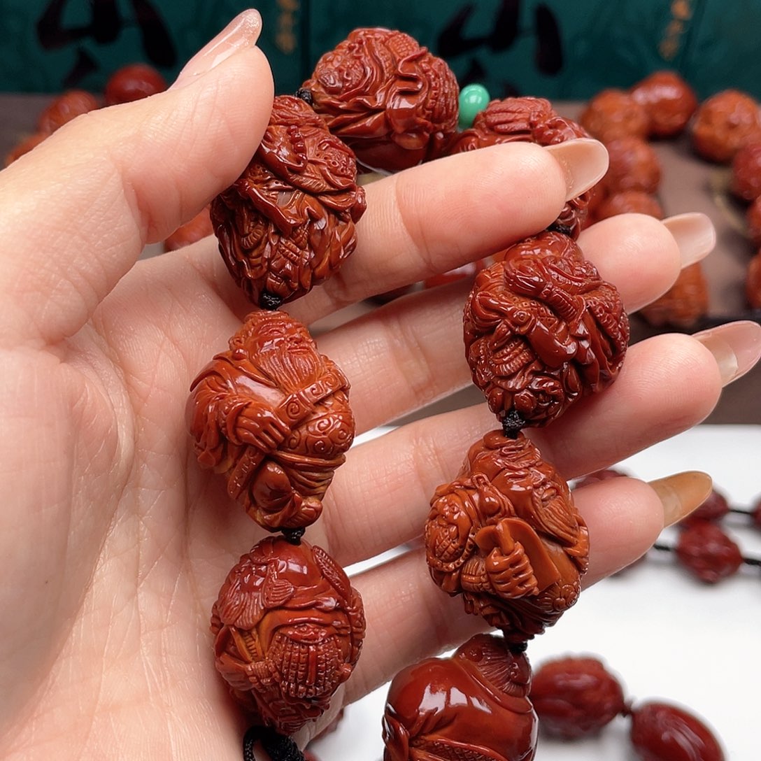 橄榄核手串F****F三国手串