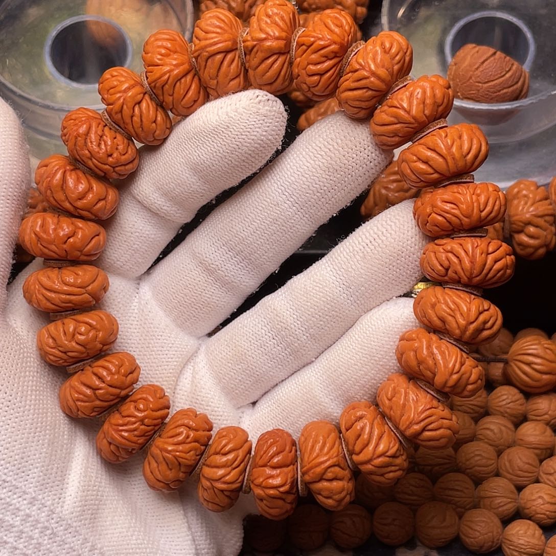 手串桃核红魔树王纽扣2.0，1