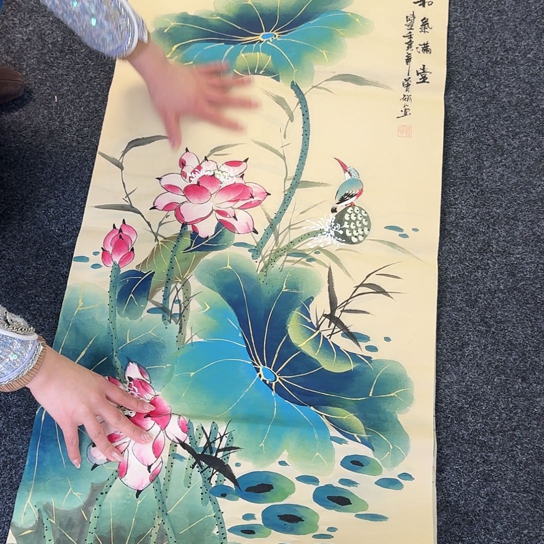 纯手绘国画作品好看三尺