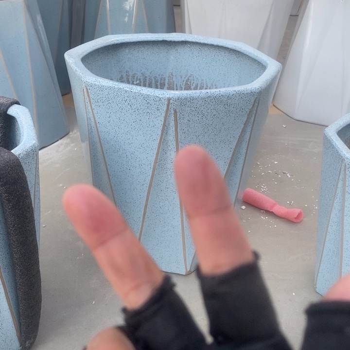 低腰大理石蓝八方特大2个