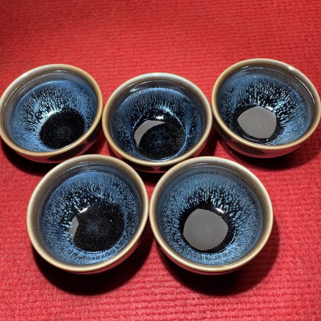 茶盏心**潮龙窑柴烧手工建盏