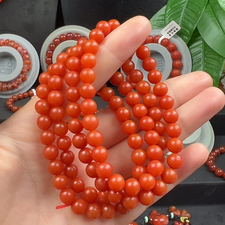 南红玛瑙未镶嵌长链南红保山长链卡6