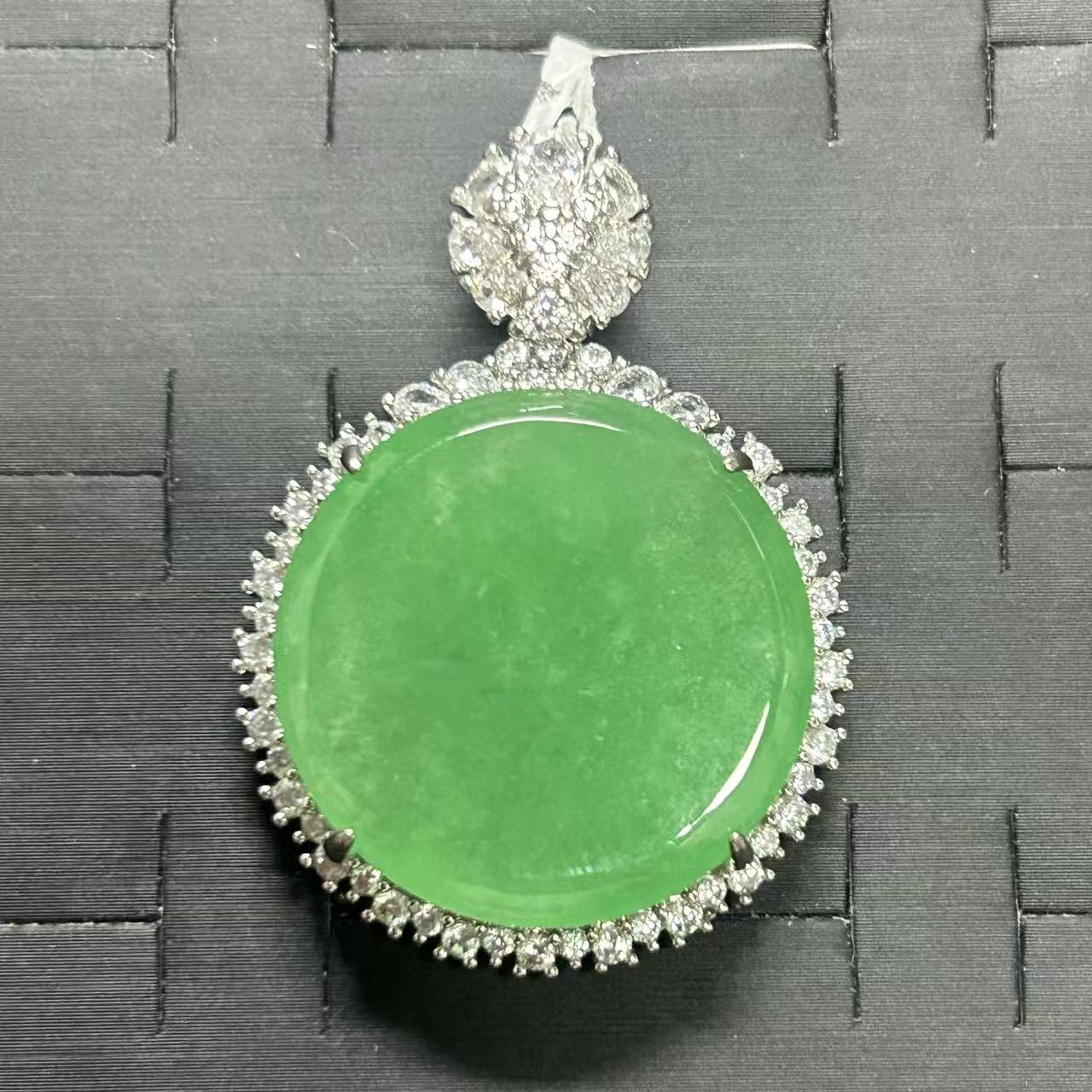 手链 绿翠色圆牌吊坠饰品