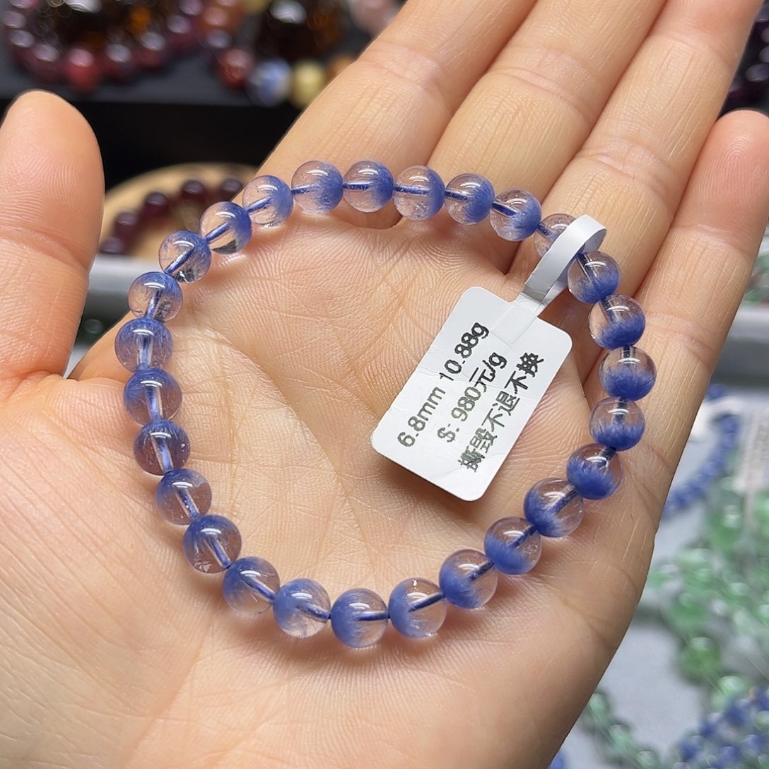 水晶手链未镶嵌天然水晶