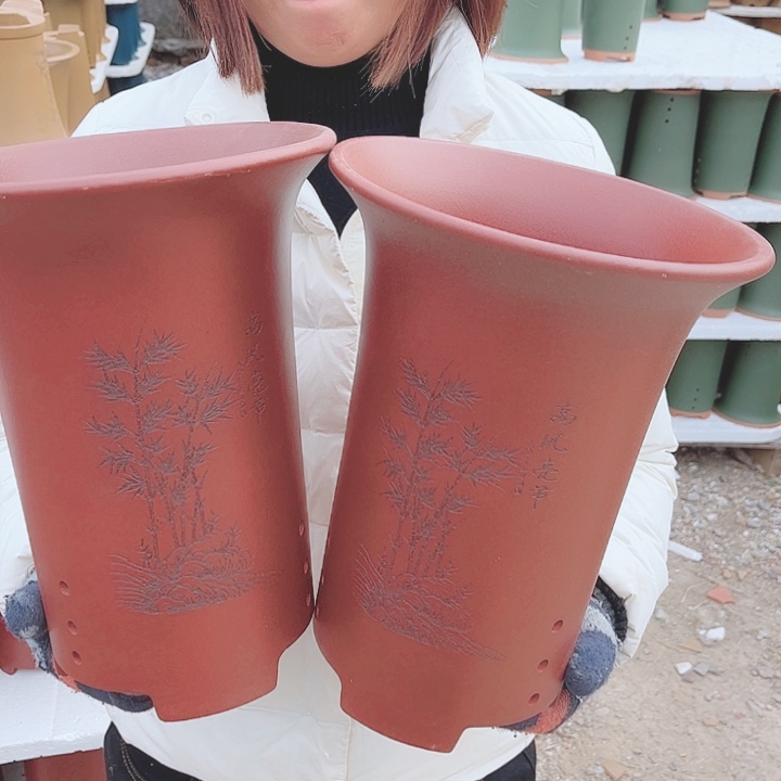 花盆紫砂宜兴紫砂精品花盆 
