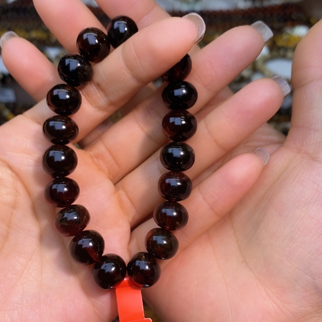 阳***光琥珀未镶嵌手链抚顺琥珀