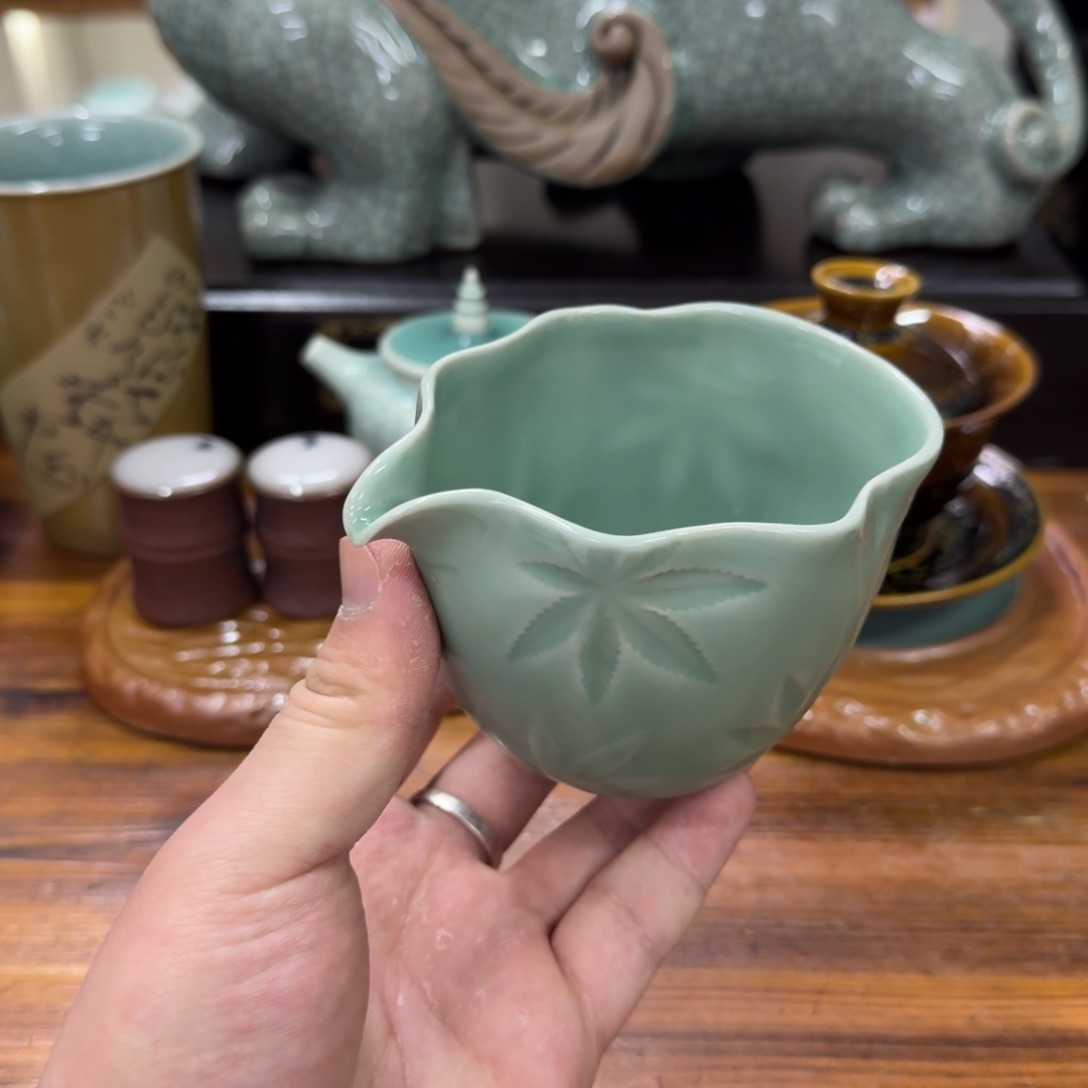 龙泉青瓷茶具微瑕76990