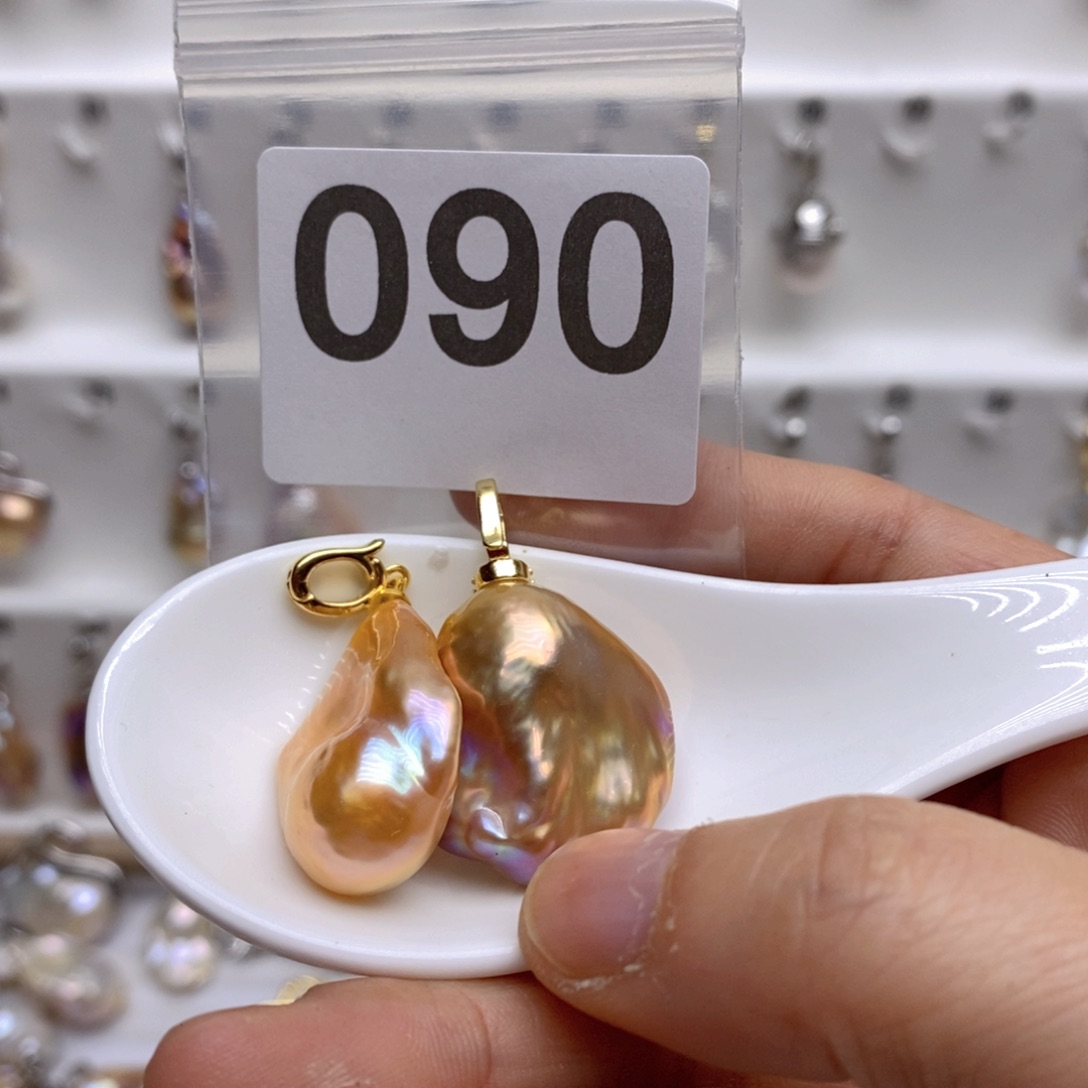 淡水珍珠颈饰银S925镶嵌90