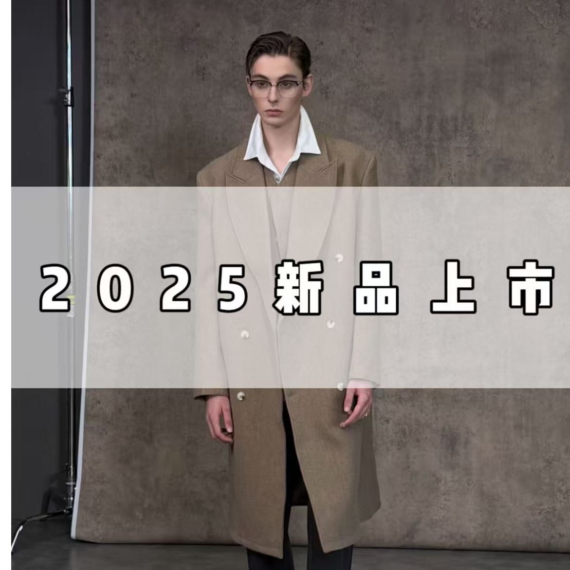 莲姐- J86058-秋冬男士时尚百搭夹克休闲加厚外套