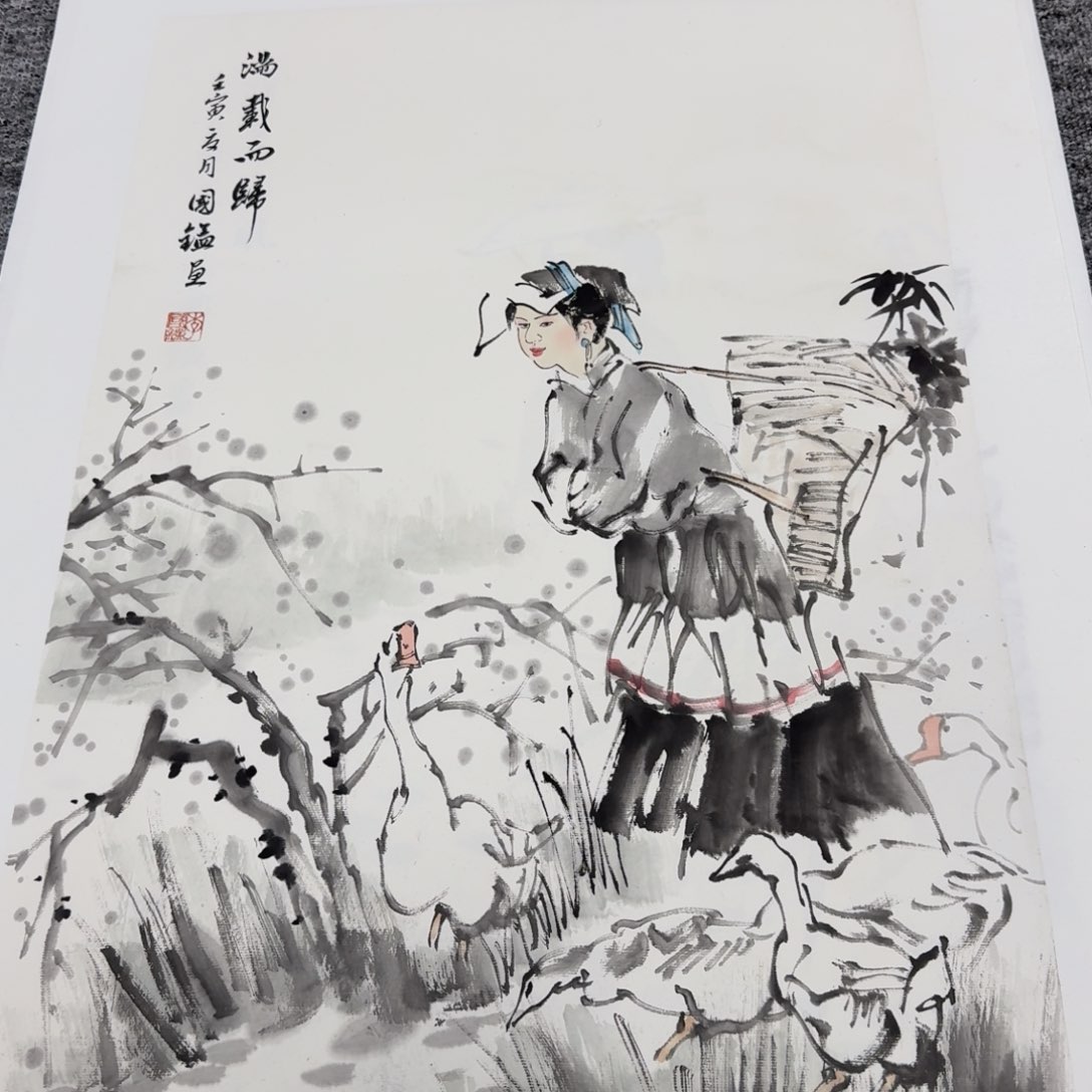 国画国画山水花鸟作品