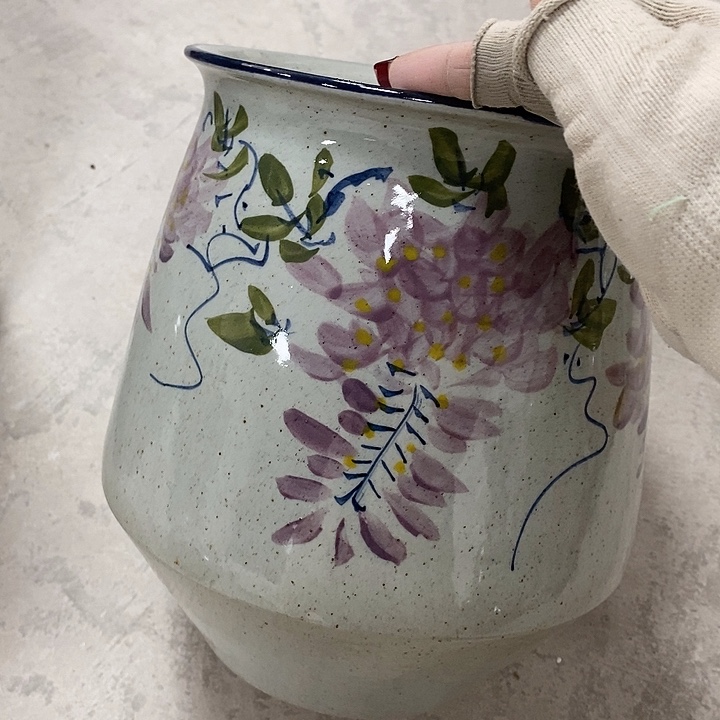 缸13xc景德镇陶瓷花盆微瑕