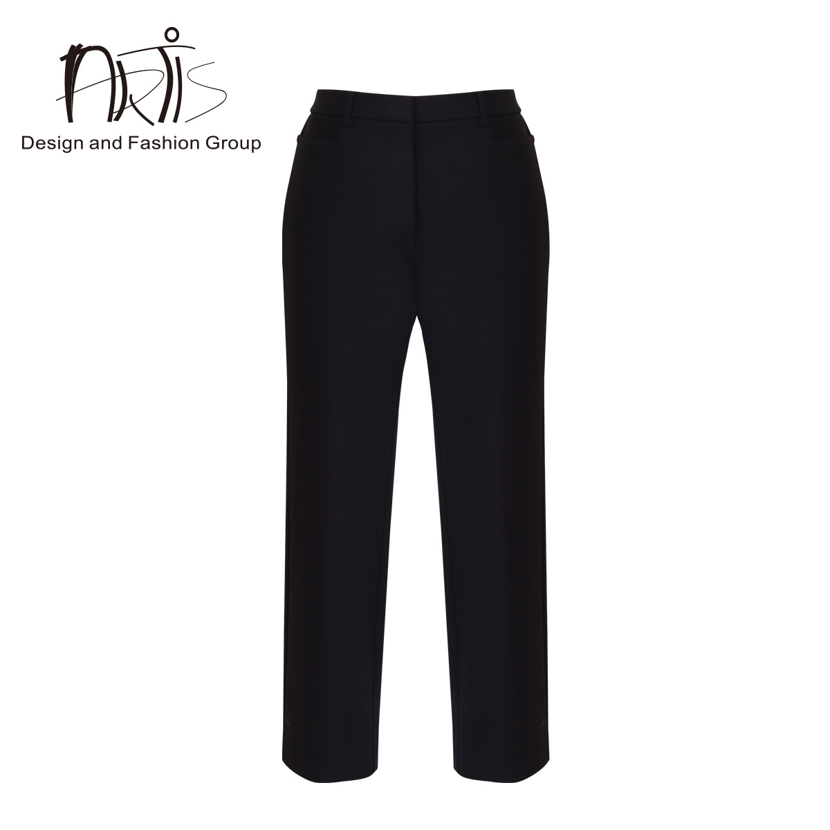 雅迪斯ARTIS女装 黑色百搭直筒长裤AR5514003-021