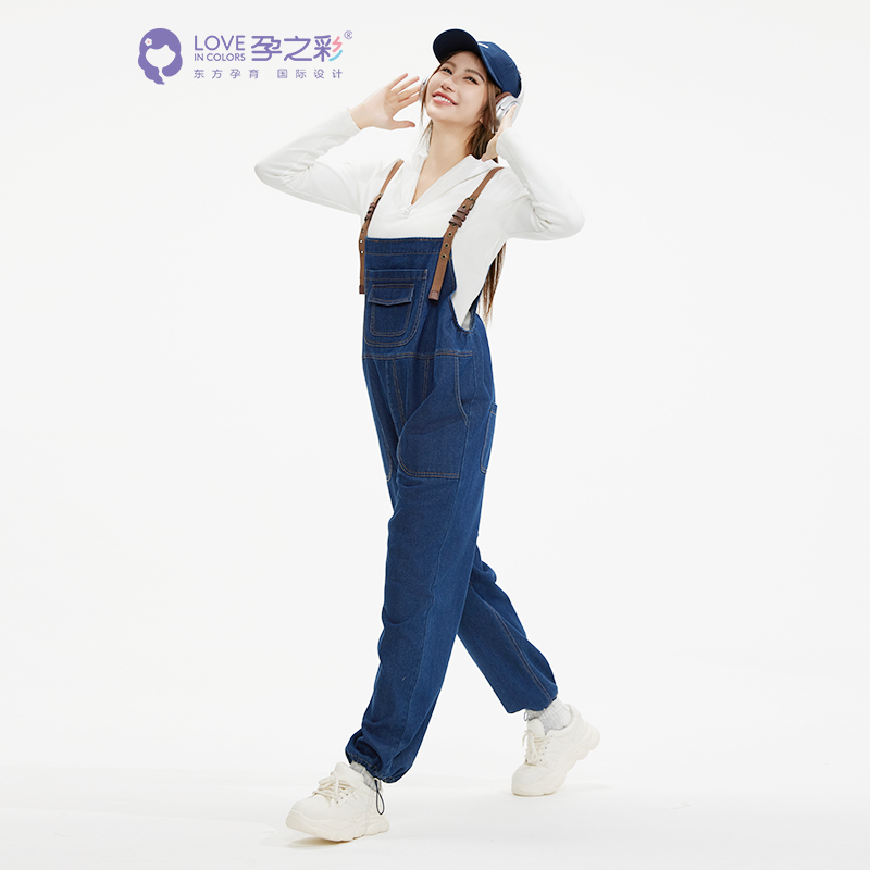孕之彩牛仔背带裤YWK113401