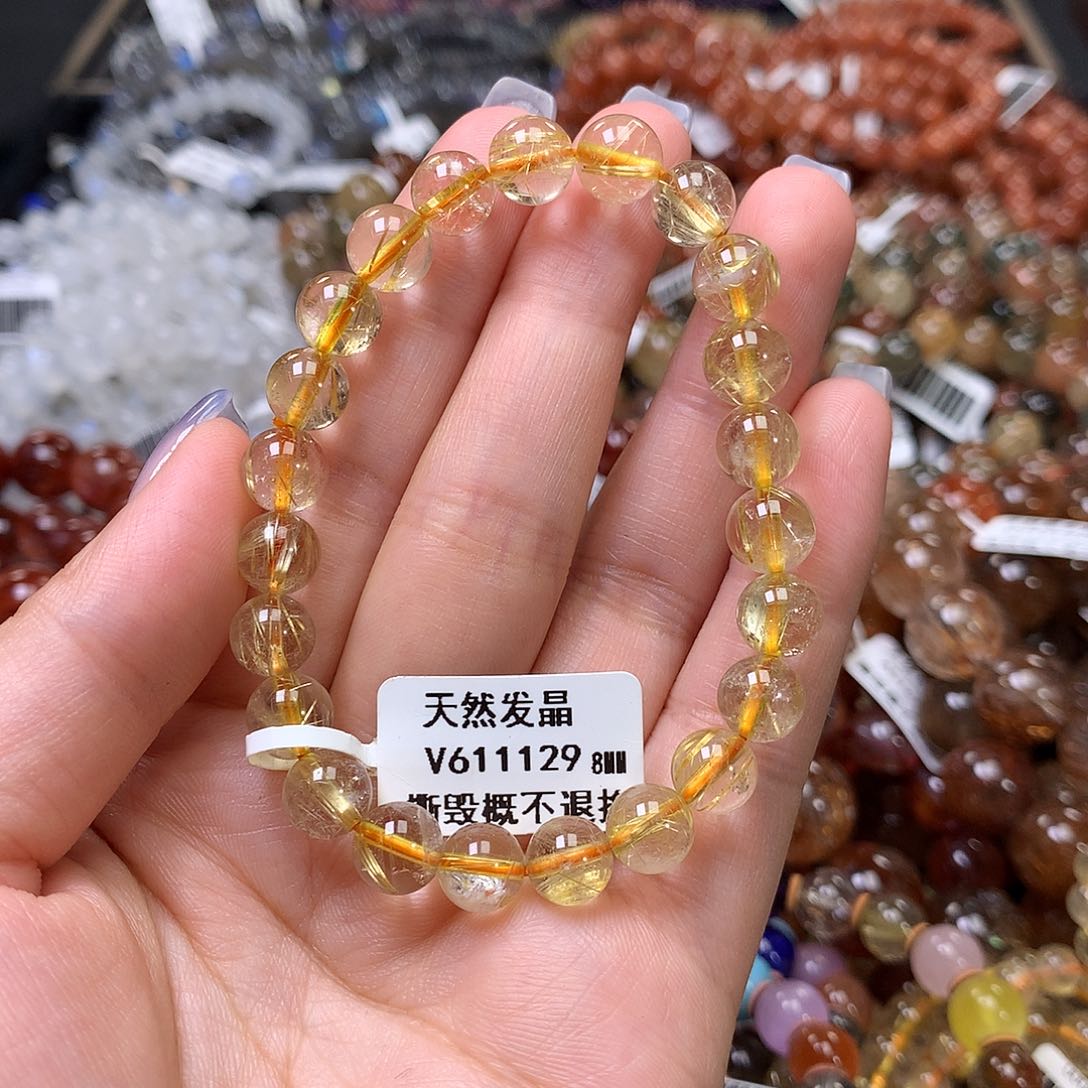 水晶手链未镶嵌，