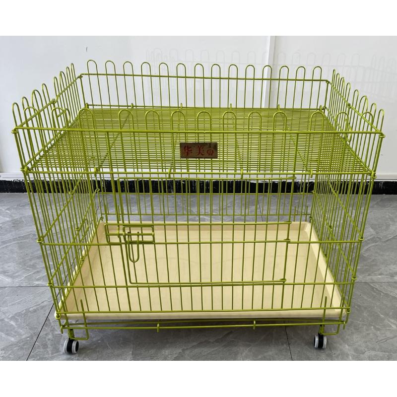 纳米漆镜绿色折叠跑床展示笼带轮子托盘卖狗围栏展笼跑笼