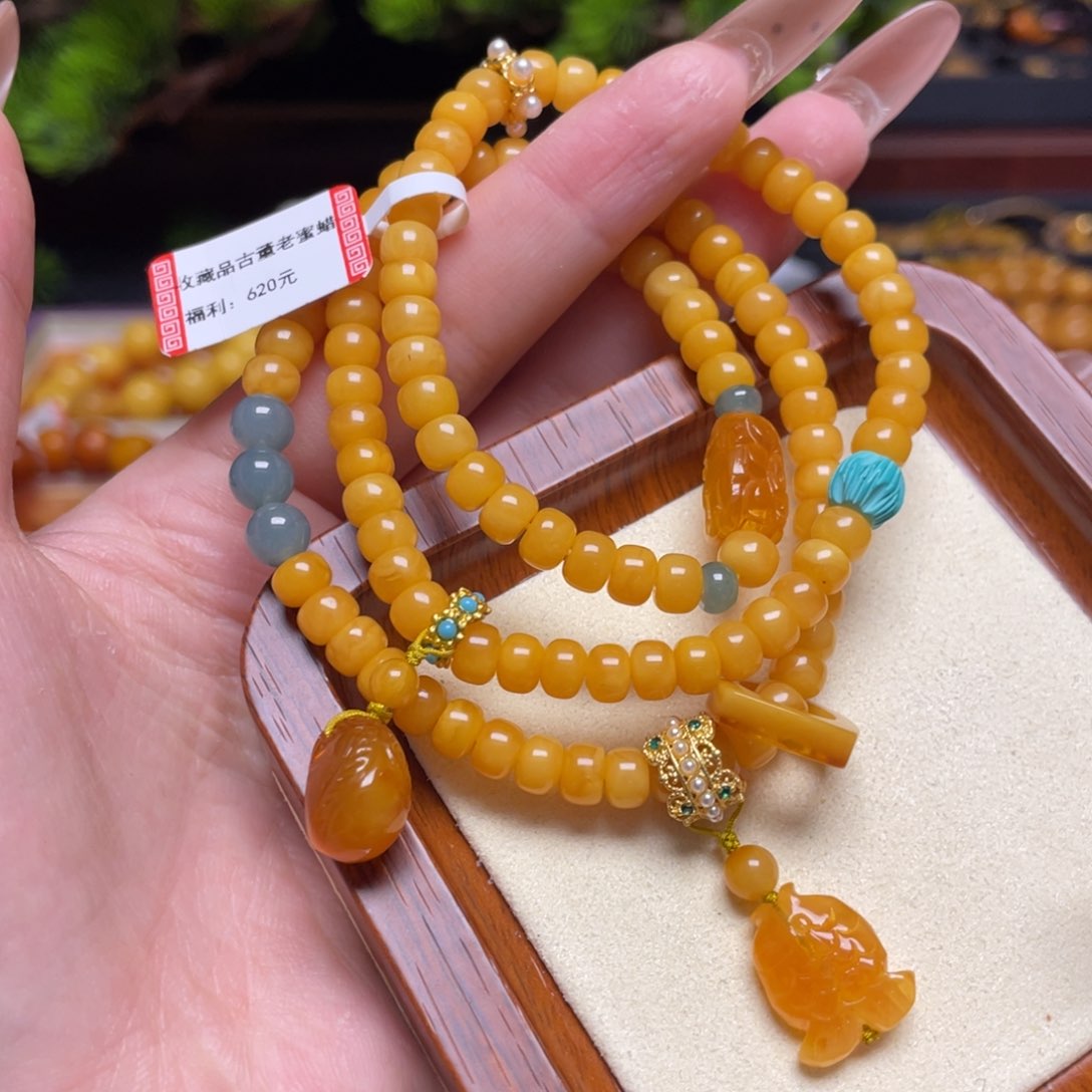 蜜蜡手链未镶嵌手串