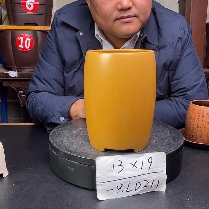 紫砂花盆货号一只LD211