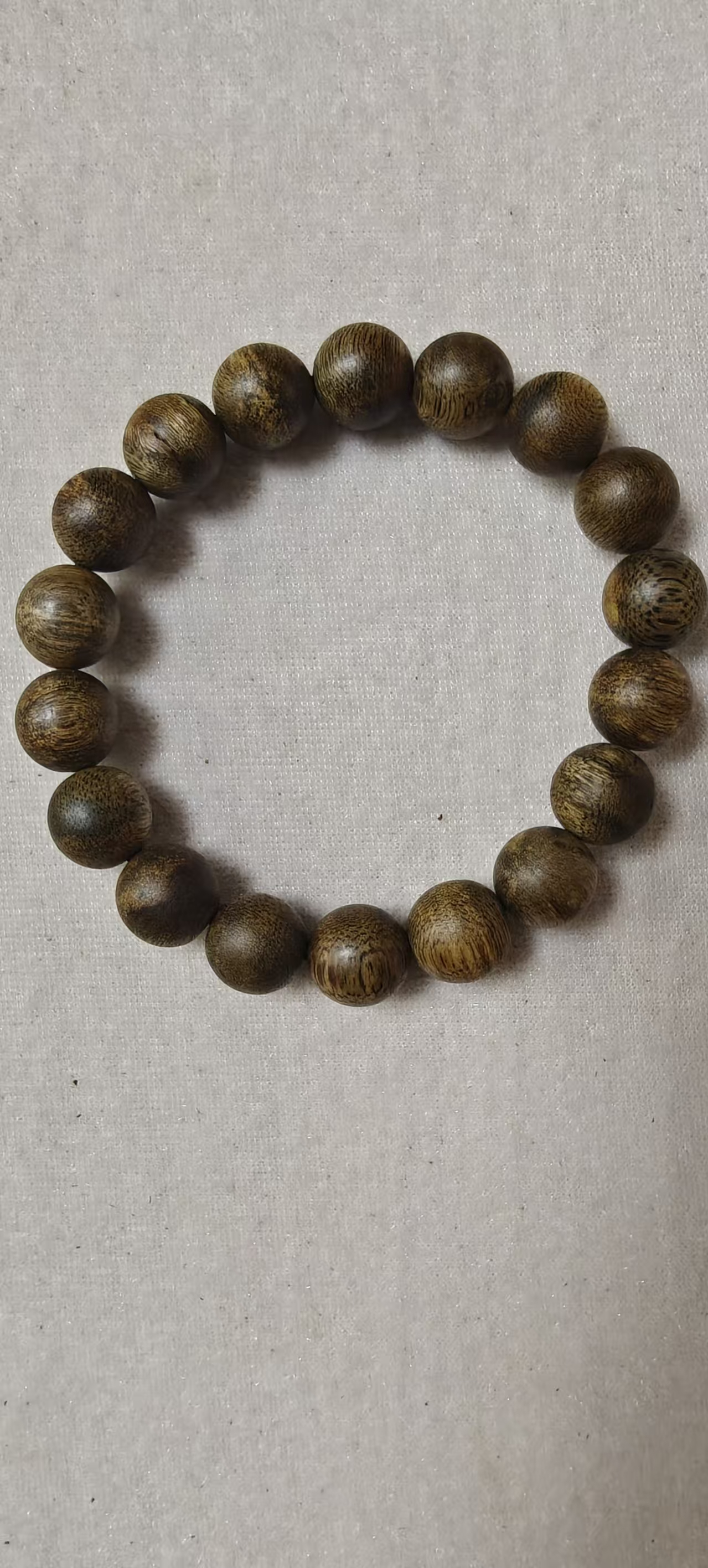 沉香12mm奇楠沉香11克单圈手串