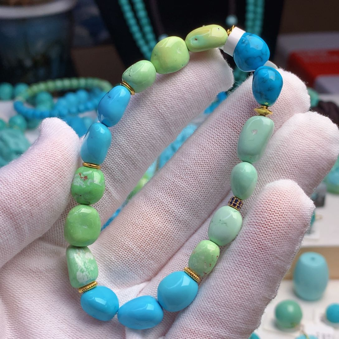 未镶嵌绿松石珠宝奇石9.3毫米