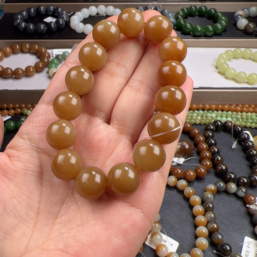 和田玉手链未镶嵌莪****宝