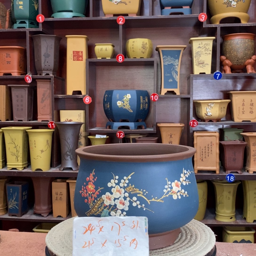 紫砂艺术紫砂花盆