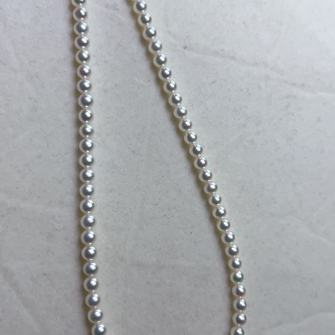 淡水珍珠银S925镶嵌颈饰4-5淡水珍珠