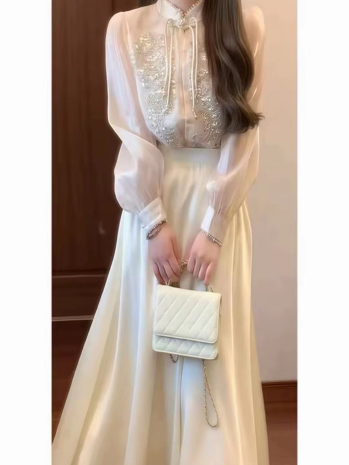 米米孤品连衣裙套装直播间为准,(备注编码下单)