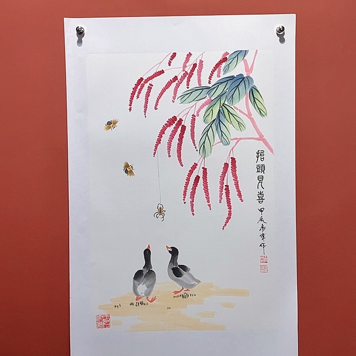 国画冯伟老师手绘国画作品音浩
