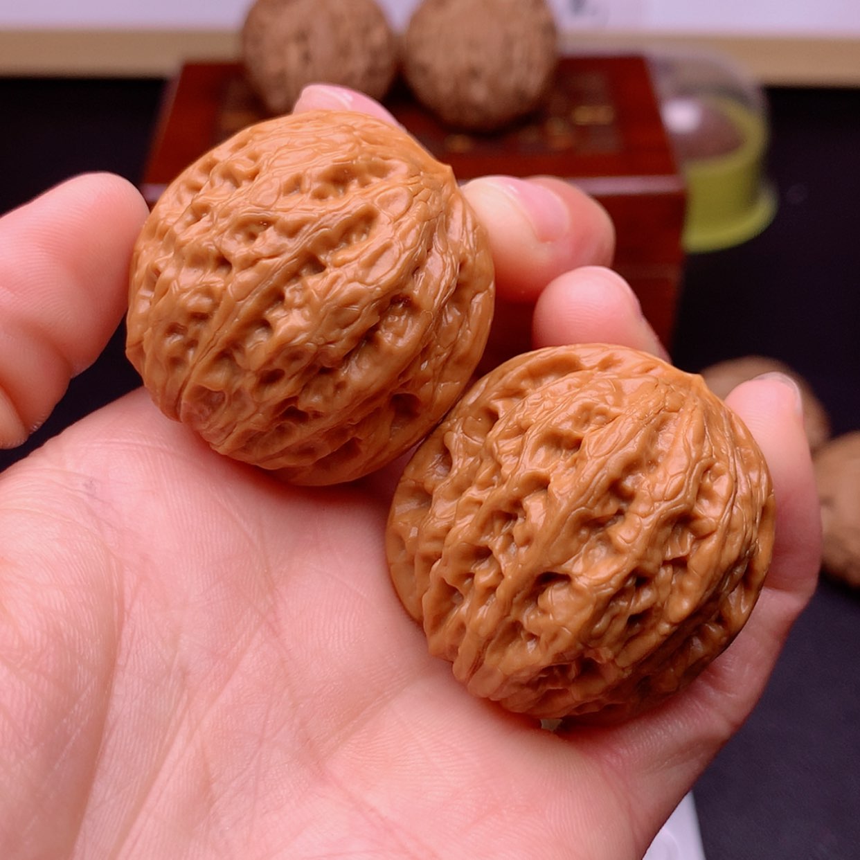 【闪购商品】文玩核桃把件铁锤37微修