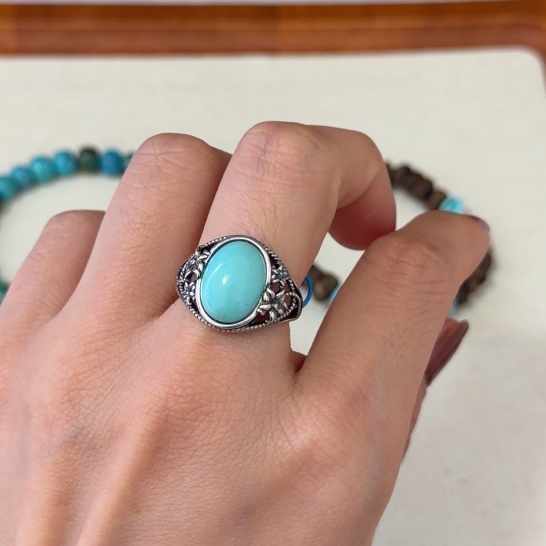 绿松石银S925镶嵌