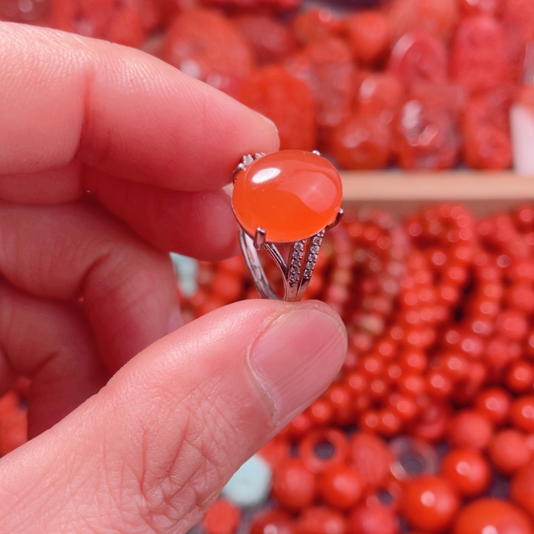 南红玛瑙手链未镶嵌