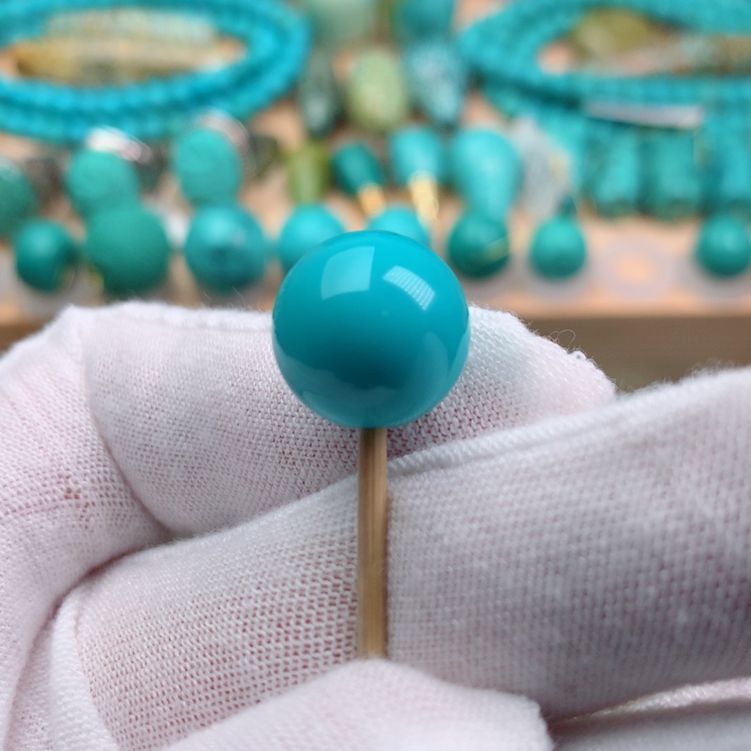 绿松石颈饰未镶嵌13.3m m