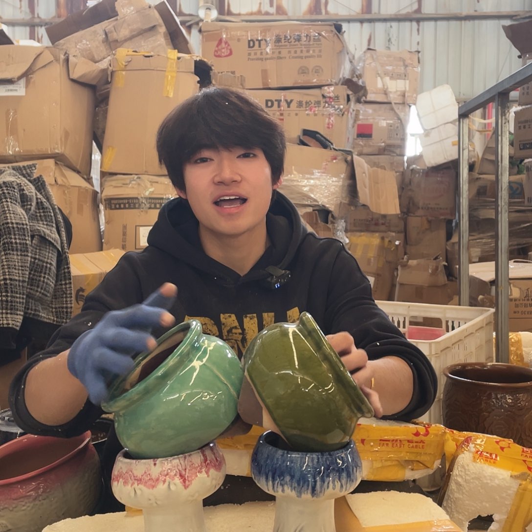 红陶宜兴陶瓷紫砂花盆