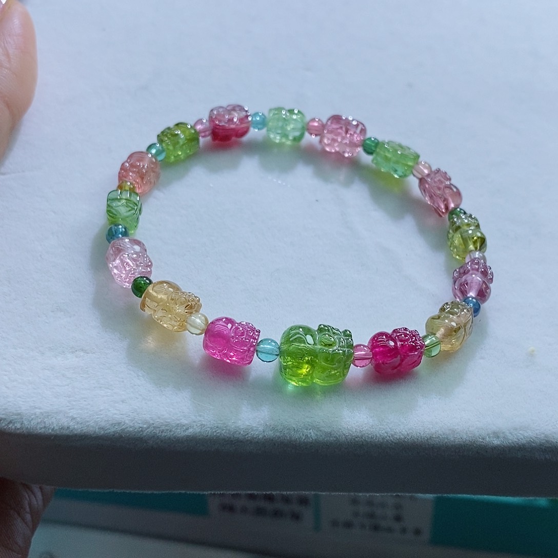 碧玺手链未镶嵌碧玺手链