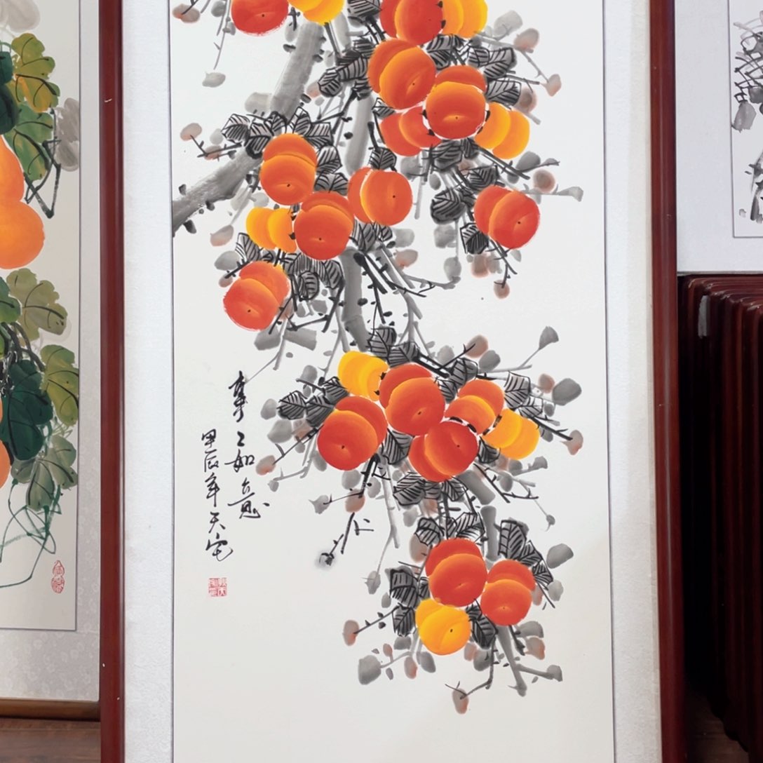 国画带框尺寸63*123厘米