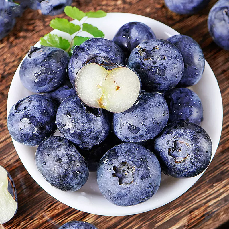 大粒绿心蓝莓~毛重1斤左右一件